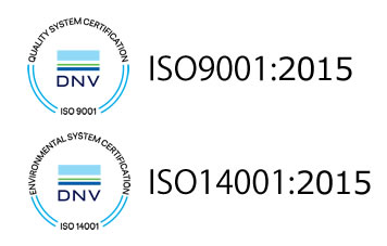 ISO9001:2015、ISO14001:2015