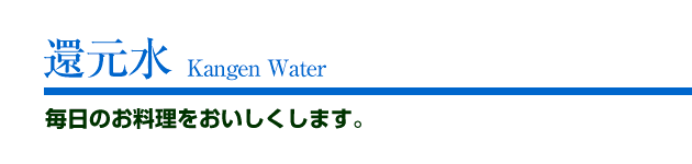 Ҍ@Kangen Water@̂܂B