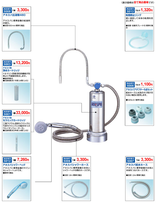 アネスパをご使用の場合